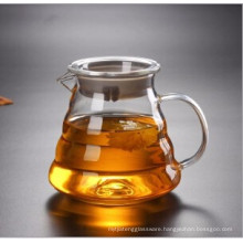 Heat Resistant Glass Teapot Coffee Tea Leaf Herbal Coffee Shop Home Office Clear Glass Teapot 600ml